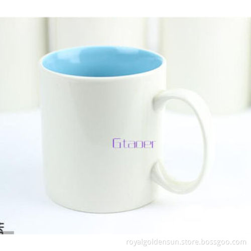 stoneware ceramic mugs with colored glaze